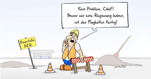 Cartoon: Flughafen (medium) by Marcus Gottfried tagged koalitionsverhandlungen,koalition,cdu,csu,spd,ber,berlin,flughafen,regierung,marcus,gottfried,cartoon,karikatur,koalitionsverhandlungen,koalition,cdu,csu,spd,ber,berlin,flughafen,regierung,marcus,gottfried,cartoon,karikatur