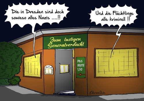 Cartoon: Generalverdacht (medium) by Marcus Gottfried tagged verdacht,generalverdacht,verurteilung,nazi,nazikeule,vorverurteilung,politisch,korrekt,dresden,pegida,asyl,flucht,täter,opfer,umgang,freunde,marcus,gottfried,cartoon,karikatur,verdacht,generalverdacht,verurteilung,nazi,nazikeule,vorverurteilung,politisch,korrekt,dresden,pegida,asyl,flucht,täter,opfer,umgang,freunde,marcus,gottfried,cartoon,karikatur