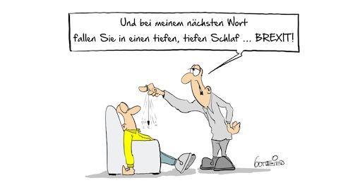 Cartoon: Hypnose (medium) by Marcus Gottfried tagged brexit,großbritannien,may,theresa,hypnose,überdruß,brexit,großbritannien,may,theresa,hypnose,überdruß