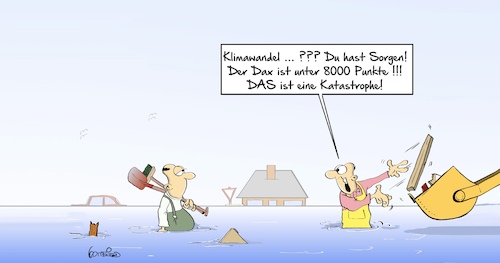 Cartoon: Klimasorgen (medium) by Marcus Gottfried tagged klima,sorgen,dax,wirtschaft,wetter,klimawandel,klima,sorgen,dax,wirtschaft,wetter,klimawandel