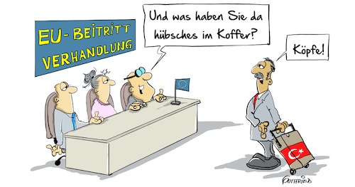 Cartoon: Köpfe (medium) by Marcus Gottfried tagged erdogan,türkei,beitritt,du,europa,beitrittsverhandlungen,union,verhandlung,köpfe,kopf,köpfen,gegner,putsch,koffer,feinde,freunde,marcus,gottfried,cartoon,kariktur,erdogan,türkei,beitritt,du,europa,beitrittsverhandlungen,union,verhandlung,köpfe,kopf,köpfen,gegner,putsch,koffer,feinde,freunde,marcus,gottfried,cartoon,kariktur