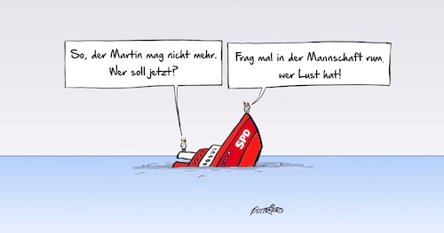 Cartoon: Lust (medium) by Marcus Gottfried tagged boot,schiff,untergang,steuermann,mannschaft,suche,fragen,vorsitz,partei,parteivorsitzender,parteivorsitz,martin,schulz,nahles,marcus,gottfried,cartoon,karikatur,boot,schiff,untergang,steuermann,mannschaft,suche,fragen,vorsitz,partei,parteivorsitzender,parteivorsitz,martin,schulz,nahles,marcus,gottfried,cartoon,karikatur