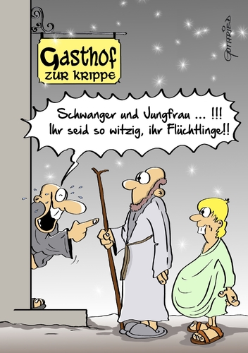 Cartoon: lustige Flüchtlinge (medium) by Marcus Gottfried tagged flüchtling,lustig,flucht,flüchtlingsheim,unterkunft,jesus,christ,glaube,schwanger,maria,josef,bethlehem,geburt,religion,hilfe,gnade,freude,gewinn,marcus,gottfried,cartoon,karikatur,flüchtling,lustig,flucht,flüchtlingsheim,unterkunft,jesus,christ,glaube,schwanger,maria,josef,bethlehem,geburt,religion,hilfe,gnade,freude,gewinn,marcus,gottfried,cartoon,karikatur