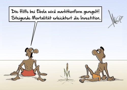 Cartoon: marktkonform (medium) by Marcus Gottfried tagged westafrika,afrika,seuche,krankheit,hilfe,ebola,virus,tote,todesrate,markt,märkte,gewinn,marcus,gottfried,cartoon,karikatur,gewinnstreben,marktkonform,regel,investition,investieren,mortalität,erleichtern,anlage,kapital,marktwirtschaft,kapitalismus,westafrika,afrika,seuche,krankheit,hilfe,ebola,virus,tote,todesrate,markt,märkte,gewinn,marcus,gottfried,cartoon,karikatur,gewinnstreben,marktkonform,regel,investition,investieren,mortalität,erleichtern,anlage,kapital,marktwirtschaft,kapitalismus