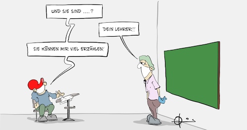 Cartoon: Maskierter Lehrer (medium) by Marcus Gottfried tagged corona,covid,maskenpflicht,schule,schulbeginn,verkleidung,vermummung,lehrer,schüler,corona,covid,maskenpflicht,schule,schulbeginn,verkleidung,vermummung,lehrer,schüler