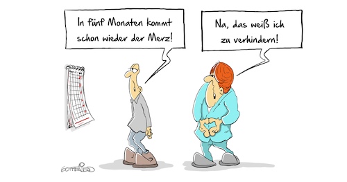 Cartoon: Merz (medium) by Marcus Gottfried tagged friedrich,merz,minister,nachfolger,angela,merkel,cdu,csu,missverständnis,marcus,gottfried,friedrich,merz,minister,nachfolger,angela,merkel,cdu,csu,missverständnis,marcus,gottfried