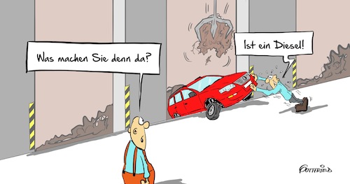 Cartoon: MVA (medium) by Marcus Gottfried tagged müll,müllverbrennung,abfall,diesel,umwelt,dieselgate,software,update,volkswagen,audi,auto,motor,manipulation,freunde,marcus,gottfried,cartoon,karikatur,müll,müllverbrennung,abfall,diesel,umwelt,dieselgate,software,update,volkswagen,audi,auto,motor,manipulation,freunde,marcus,gottfried,cartoon,karikatur