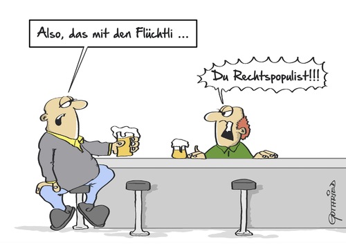 Cartoon: Rechtspopulist (medium) by Marcus Gottfried tagged rechts,populist,ausreden,meinung,differenziert,ansicht,diskussion,flüchtlinge,leid,austausch,erhellend,marcus,gottfried,cartoon,karikatur,rechts,populist,ausreden,meinung,differenziert,ansicht,diskussion,flüchtlinge,leid,austausch,erhellend,marcus,gottfried,cartoon,karikatur