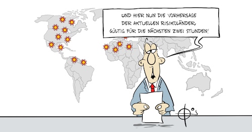 Cartoon: Risikoland (medium) by Marcus Gottfried tagged vorhersage,risikogebiet,risikoländer,corona,covid,nachrichten,vorhersage,risikogebiet,risikoländer,corona,covid,nachrichten