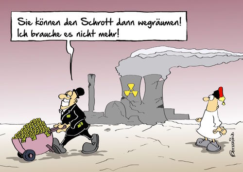 Cartoon: Schrott (medium) by Marcus Gottfried tagged atom,atomwirtschaft,risiko,atommeiler,kernkraft,sozialisieren,privatisieren,gewinn,teilen,macht,berlin,bundestag,beratung,schubkarre,geld,einnahmen,michel,energie,energiewende,freude,marcus,gottfried,cartoon,karikatur,atom,atomwirtschaft,risiko,atommeiler,kernkraft,sozialisieren,privatisieren,gewinn,teilen,macht,berlin,bundestag,beratung,schubkarre,geld,einnahmen,michel,energie,energiewende,freude,marcus,gottfried,cartoon,karikatur