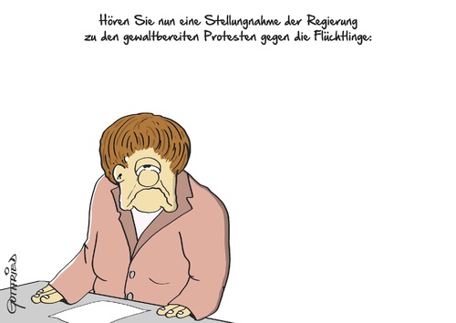 Cartoon: Stellungnahme (medium) by Marcus Gottfried tagged stellung,meinung,flüchtlinge,flucht,asyl,asylanten,zuflucht,regierung,merkel,angela,problematik,verkriechen,wegducken,ruhe,stille,aussitzen,freude,marcus,gottfried,cartoon,karikatur,stellung,meinung,flüchtlinge,flucht,asyl,asylanten,zuflucht,regierung,merkel,angela,problematik,verkriechen,wegducken,ruhe,stille,aussitzen,freude,marcus,gottfried,cartoon,karikatur