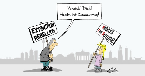 Cartoon: Straßenkampf (medium) by Marcus Gottfried tagged straßenkampf,extinction,rebellion,friday,for,future,kinder,umwelt,klima,retten,widerstand,straßenkampf,extinction,rebellion,friday,for,future,kinder,umwelt,klima,retten,widerstand