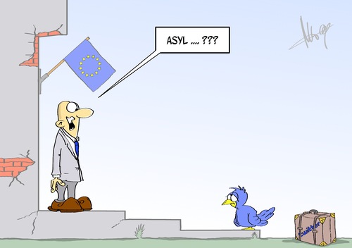 Cartoon: Twitter-Asyl (medium) by Marcus Gottfried tagged twitter,youtube,facebook,marcus,gottfried,soziales,netzwerk,türkei,abschalten,sperren,meinung,meinungsfreiheit,erdogan,cartoon,karikatur,vogel,koffer,asyl,unterschlupf,twitter,youtube,facebook,marcus,gottfried,soziales,netzwerk,türkei,abschalten,sperren,meinung,meinungsfreiheit,erdogan,cartoon,karikatur,vogel,koffer,asyl,unterschlupf