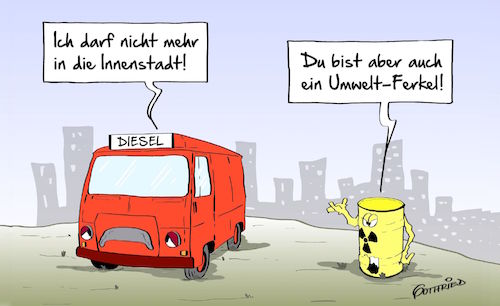 Cartoon: Umweltferkel (medium) by Marcus Gottfried tagged diesel,innenstadt,blaue,plakette,stickoxyd,dieselgate,volkswagen,abgas,umweltzone,einfahrverbot,atom,strahlen,atommüll,müll,umweltverseuchung,sauber,rein,luft,atem,freude,marcus,gottfried,cartoon,karikatur,diesel,innenstadt,blaue,plakette,stickoxyd,dieselgate,volkswagen,abgas,umweltzone,einfahrverbot,atom,strahlen,atommüll,müll,umweltverseuchung,sauber,rein,luft,atem,freude,marcus,gottfried,cartoon,karikatur