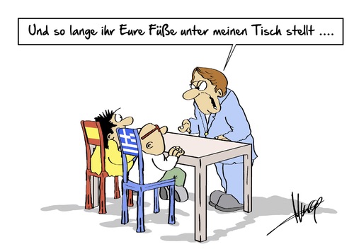 unter den Tisch unter den Tisch