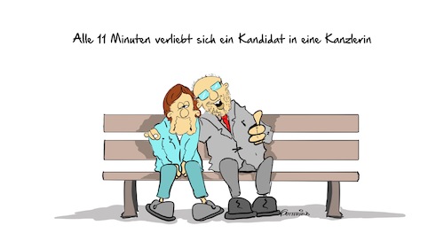 Cartoon: Verliebt (medium) by Marcus Gottfried tagged bundestagswahl,merkel,martin,schulz,tv,duell,parship,partnersuche,liebe,freude,marcus,gottfried,cartoon,karikatur,bundestagswahl,merkel,martin,schulz,tv,duell,parship,partnersuche,liebe,freude,marcus,gottfried,cartoon,karikatur