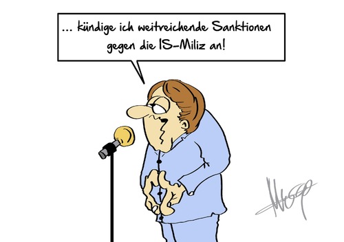 Cartoon: weitreichende Sanktionen (medium) by Marcus Gottfried tagged us,amerika,syrien,irak,iran,islamischer,staat,isis,is,angriff,islam,religion,glauben,krieg,merkel,sanktionen,abwehr,verteidigung,bundesregierung,reaktion,hilfe,nato,osten,marcus,gottfried,cartoon,karikatur,us,amerika,syrien,irak,iran,islamischer,staat,isis,is,angriff,islam,religion,glauben,krieg,merkel,sanktionen,abwehr,verteidigung,bundesregierung,reaktion,hilfe,nato,osten,marcus,gottfried,cartoon,karikatur