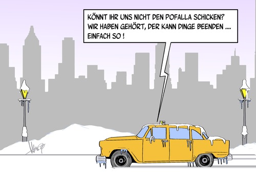 Cartoon: Winter beenden (medium) by Marcus Gottfried tagged pofalla,bahn,kanzleramt,minister,wechsel,wirtschaft,lobbyist,bestechung,korruption,usa,deutschland,marcus,gottfried,cartoon,karikatur,winter,streng,frost,temperatur,beenden,ende,frieren,schnee,wintereinbruch,taxi,checker,cab,pofalla,bahn,kanzleramt,minister,wechsel,wirtschaft,lobbyist,bestechung,korruption,usa,deutschland,marcus,gottfried,cartoon,karikatur,winter,streng,frost,temperatur,beenden,ende,frieren,schnee,wintereinbruch,taxi,checker,cab