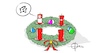 Cartoon: 20211128-CoronaAdvent (small) by Marcus Gottfried tagged corona,advent,adventskranz,kerze,covid,abstand,maske,2g,3g