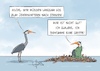 Cartoon: 20251028-KrannichGrippe (small) by Marcus Gottfried tagged grippe,vogelgrippe,krannich,überwintern,reise,erkältung