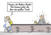 Cartoon: andere Route (small) by Marcus Gottfried tagged flüchtlinge,balkan,route,usa,us,wahl,donald,trump,hillary,clinton,furcht,wahlprogramm,entsetzen,weg,abhauen,europa,heimat,freude,marcus,gottfried,cartoon,karikatur