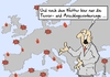 Cartoon: Anschlagsvorhersage (small) by Marcus Gottfried tagged anschlag,terror,is,isis,münchen,stadt,angst,schrecken,glauben,krieg,moslem,christ,wetter,vorhersage,broadcast,fernsehen,freizeit,ansage,karte,nachrichten,information,freude,marcus,gottfried,cartoon,karikatur