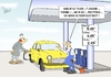 Cartoon: Benzinpreis (small) by Marcus Gottfried tagged tankstelle,benzinpreis,tanken,sprit,preis,kosten,auto,grund,marcus,gottfried,cartoon,karikatur,ukraine,arabische,emirate,oel,formel,wm,rio,weltmeisterschaft,brotpreis