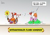 Cartoon: Clownkongress (small) by Marcus Gottfried tagged clown,clownkongress,kongress,spass,ärgern,blume,wasserpistole,international,witz