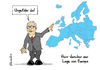 Cartoon: Lage von Europa (small) by Marcus Gottfried tagged eu,europa,europäisches,parlament,junker,rede,präsident,lage,der,nation,situation,zustand,ansprache,warnung,entwarnung,wissen,allgemeinwissen,geographie,erdkunde,dämlich,blöd,freude,spaß,marcus,gottfried,cartoon,karikatur