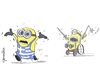 Cartoon: Minions in Greece (small) by Marcus Gottfried tagged griechenland,spanien,italien,iwf,eu,europa,krise,schulden,krank,werte,lupe,suche,finden,merkel,ansturm,minions,kino,film,filmstart,spass,freude,marcus,gottfried,cartoon,karikatur