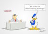 Cartoon: Namensänderung (small) by Marcus Gottfried tagged donald,namen,änderung,namensänderung,peinlich,verruf,duck,dagobert,entenhausen,walt,disney,os,usa,präsident,standesamt,dokument,freude,marcus,gottfried,cartoon,karikatur