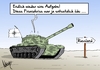 Cartoon: neue Aufgaben (small) by Marcus Gottfried tagged nato,minsk,russland,deutschland,kalter,krieg,ukraine,putin,merkel,obama,panzer,finanzkrise,krise,langeweile,öde,aufgabe,separatisten,armee,pakt,waffen,waffenlieferung,ablenkung,vorfreude,wirtschaft,marcus,gottfried,cartoon,karikatur