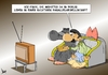 Cartoon: Parallelgesellschaft (small) by Marcus Gottfried tagged ausländer,gastarbeiter,gast,couch,frage,zweifel,parallelgesellschaft,parallel,kissen,tv,duell,fernsehen,berlin,abgrenzung,regierung,teilnahme,burka,verkleidung,abgehoben,entfernt,merkel,steinbrück,kanzler,cdu,spd,fdp,linke,grüne