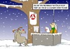 Cartoon: schwer vermittelbar (small) by Marcus Gottfried tagged arbeitsamt,agentur,arbeit,arbeitslosigkeit,arbitslos,rentier,weihnachten,xmas,marcus,gottfried,cartoon,karikatur,vermittlung,arge,schwer,vermittelbar,suche,berater,vermittler,schnee,winter,drohne,amazon,dhl,post,pakete,auslieferung,automatische,zustellung