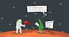 Cartoon: Sicherheitsgesetz (small) by Marcus Gottfried tagged raumfahrt,china,sicherheitsgesetz,hongkong,astronaut,mars,weltall