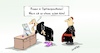 Cartoon: Spitzenposition (small) by Marcus Gottfried tagged frauenquote,spitzenposition,unternehmen,rollentausch,frau,mann,arbeit,karriere,familie,diskriminierung,rollenverständnis,metoo,marcus,gottfried