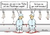 Cartoon: Umgang (small) by Marcus Gottfried tagged flüchtlinge,türkei,abkommen,vertrag,eu,europa,syrien,umgang,grenze,schießanlagen,kampf,strom,tiere,quälerei,tierquälerei,massentierhaltung,hühner,hahn,huhn,schlachthof,kopf,köpfen,hinsehen,freude,marcus,gottfried,cartoon,karikatur