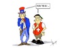 Cartoon: USAund Schweiz (small) by Marcus Gottfried tagged uncle,sam,usa,fuck,eu,zitat,diplomatin,schweiz,armee,marcus,gottfried,cartoon,karikatur,votum,europa,volksabstimmung,zuwanderung,begrenzung,personenverkehr,wirtschaft,vorteil,nachteil,eingrenzung,abstimmung,victoria,nuland,the,partner,gespräch,europäische