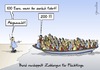 Cartoon: Verdoppelt (small) by Marcus Gottfried tagged flüchtlinge,flüchtling,verdoppelt,geld,hilfe,krieg,kriegsflüchtling,vertrieben,lampedusa,mittelmeer,überfahrt,frontex,grenze,deal,abgemacht,euro,helfen,marcus,gottfried,cartoon,karikatur