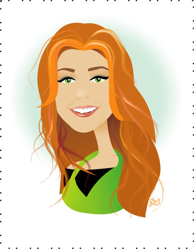 Cartoon: Alyson Hannigan (medium) by Nicoleta Ionescu tagged alyson,lee,hannigan