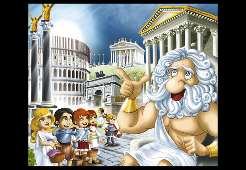 Cartoon: Board game design - detail (medium) by Nicoleta Ionescu tagged board,game,ancient,rome