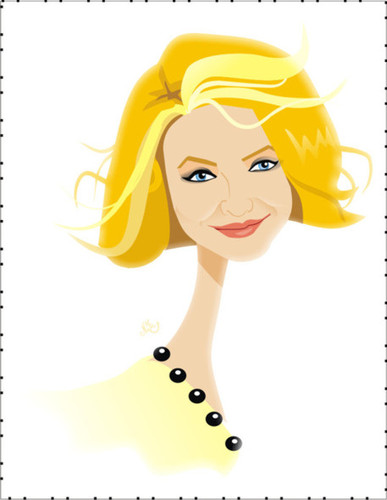 Cartoon: Cameron Diaz (medium) by Nicoleta Ionescu tagged cameron,diaz,caricature,cartoon,protrait,marry,angel,face,smile,woman,fashion,model,blonde,light