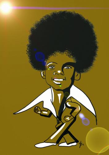 Cartoon: Michael Jackson (medium) by Nicoleta Ionescu tagged michael,jackson,pain