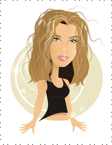 Cartoon: Jessica Biel (medium) by Nicoleta Ionescu tagged jessica,biel