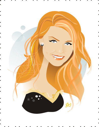 Cartoon: Kirsten Dunst (medium) by Nicoleta Ionescu tagged kirsten,dunst