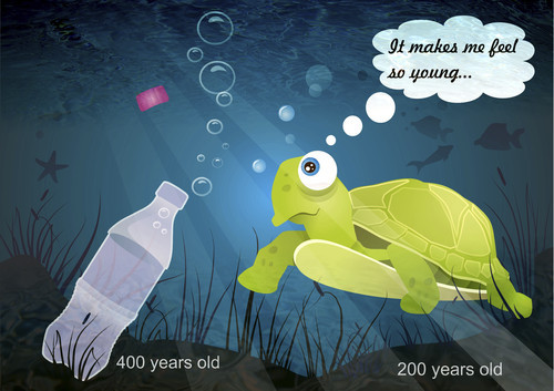 Cartoon: Longevity (medium) by Nicoleta Ionescu tagged longevity,young,oil,plastic,bottle,turtle