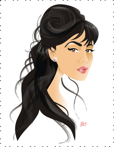 Cartoon: Monica Bellucci (medium) by Nicoleta Ionescu tagged monica,bellucci