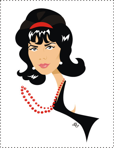 Cartoon: Natalie Wood (medium) by Nicoleta Ionescu tagged natalie,wood