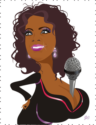 Cartoon: Oprah Winfrey (medium) by Nicoleta Ionescu tagged oprah,winfrey