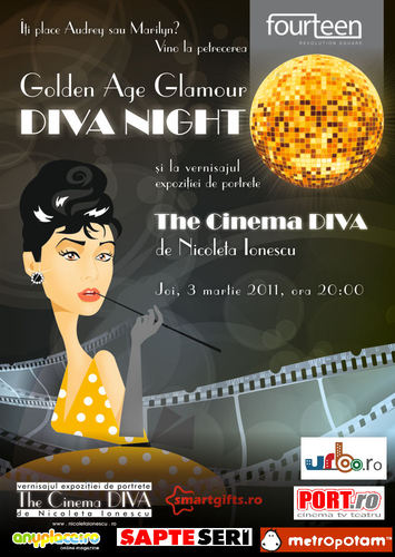 Cartoon: The Cinema Diva (medium) by Nicoleta Ionescu tagged the,cinema,diva,exhibition